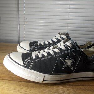 Converse One Star Men's Black White Size 11 Low Top Lace Up Shoes